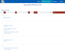 Tablet Screenshot of lists.squat.net
